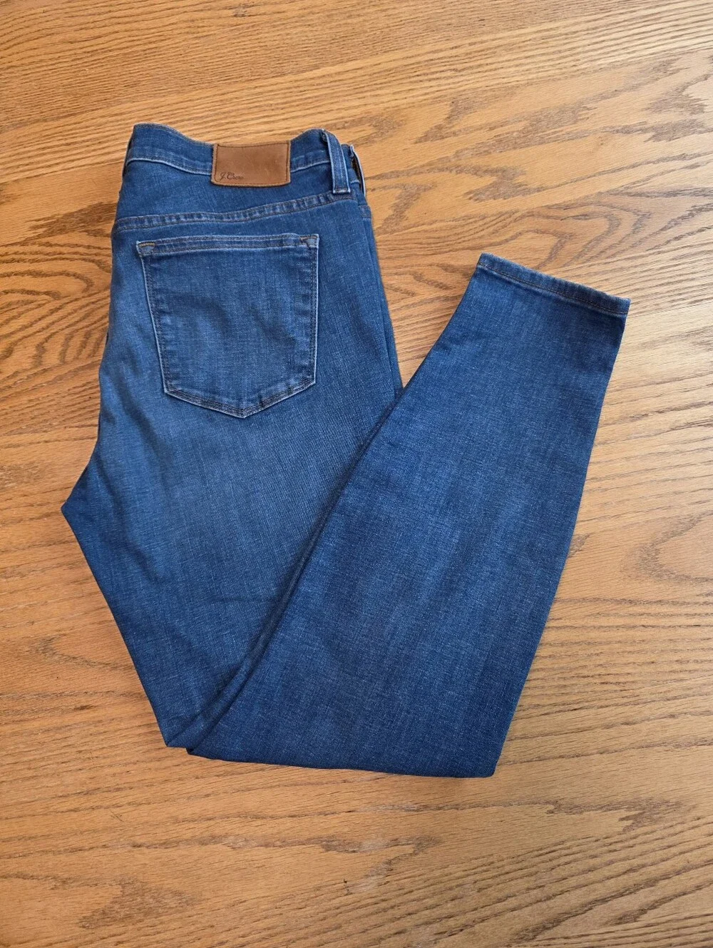 J. Crew Toothpick Skinny Jeans Size 31 Women Mid Wash Stretch Blue Denim Pants